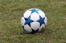 The football used in Champions League games.