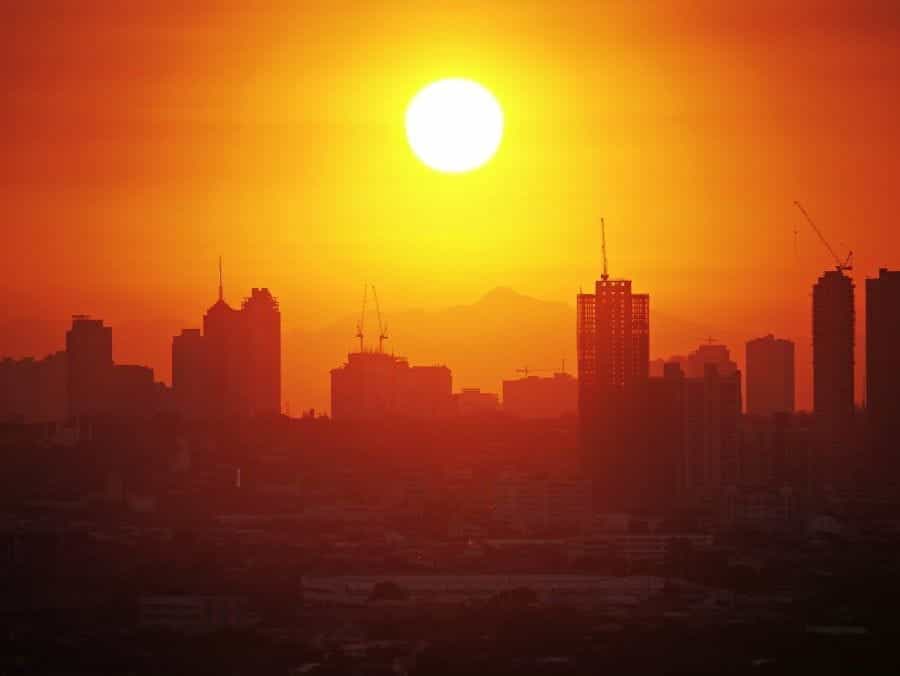 Manila sunset.