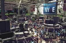 The floor of the New York Stock Exchange during trading.