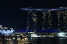 Singapore skyline Marina Bay Resorts.
