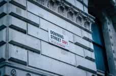 Street sign for No. 10 Downing Street.