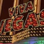 A lightbulb Las Vegas casino sign saying Viva Vegas.