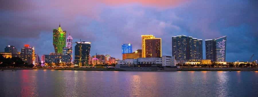 Macau skyline.