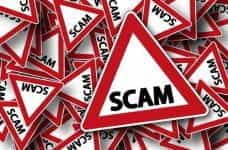 Scam warning.