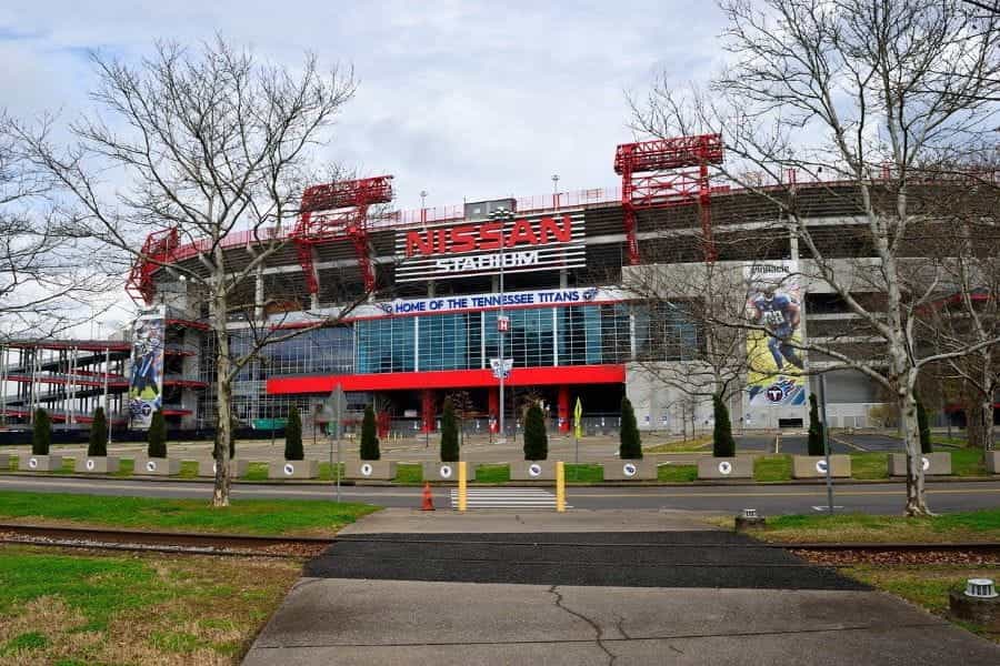 Tennessee Titans home at Nissan Stadium in Nashville.
