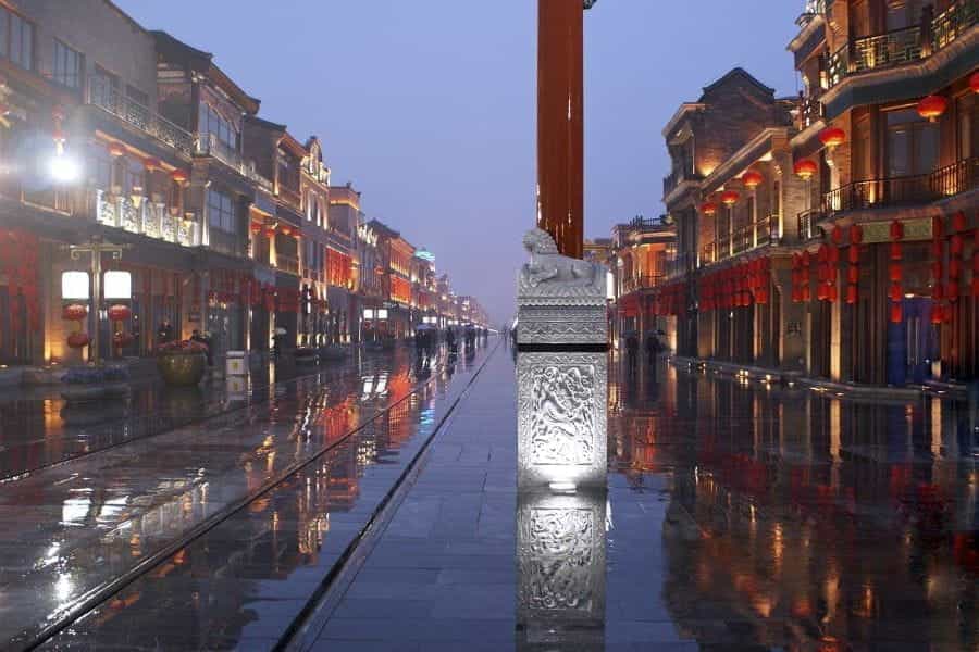 A street in Beijing, the Chinese capital.