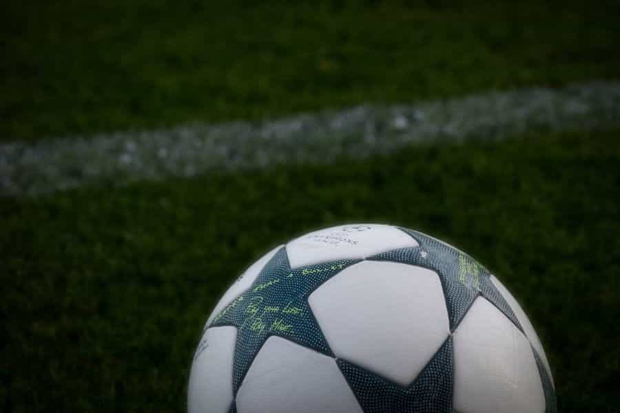 A football that is used in the Uefa Champions League.