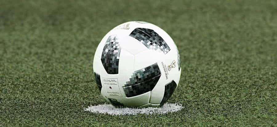 Football on the field.