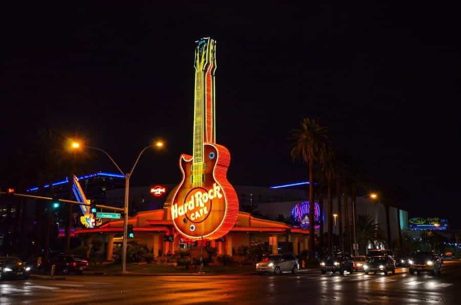 The Hard Rock Café in Las Vegas, Nevada.