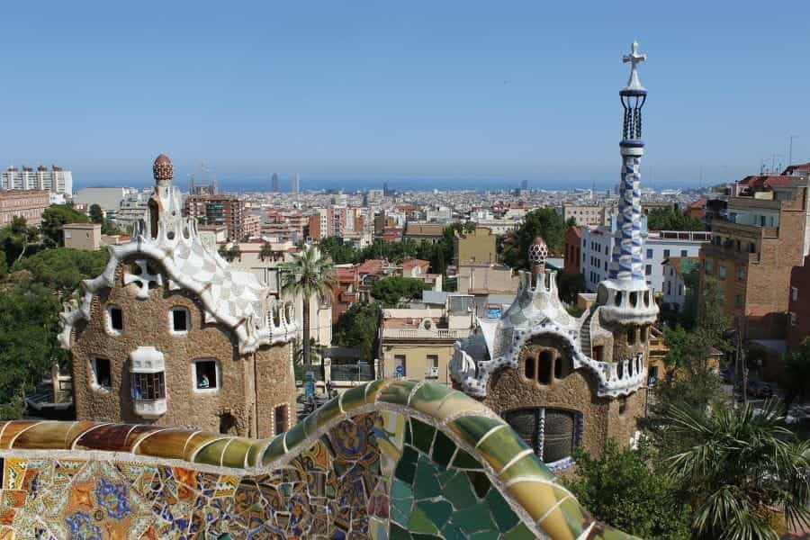 Parc Guell di Barcelona, Spanyol.