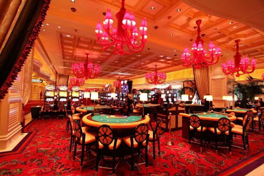 Inside the Wynn casino in Las Vegas, Nevada.