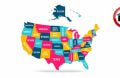 A map of the United States of America, with an 18+ sign.