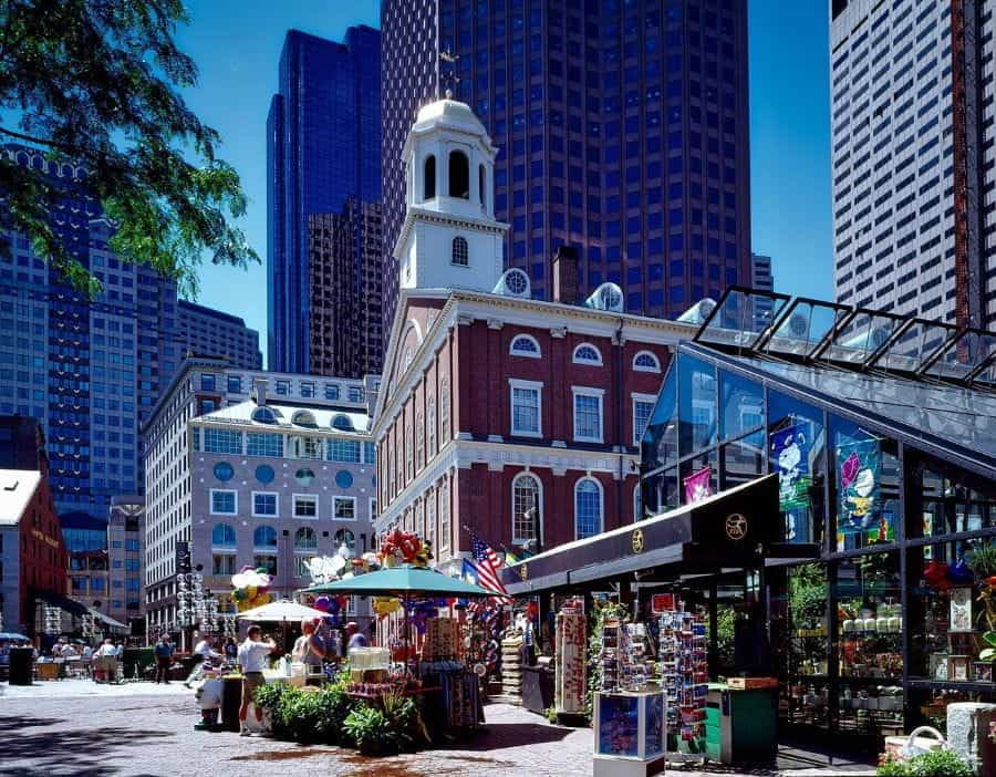 Faneuil Hall di Boston, Massachusetts.