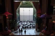 The lobby of the Wynn Hotel in Las Vegas, Nevada.