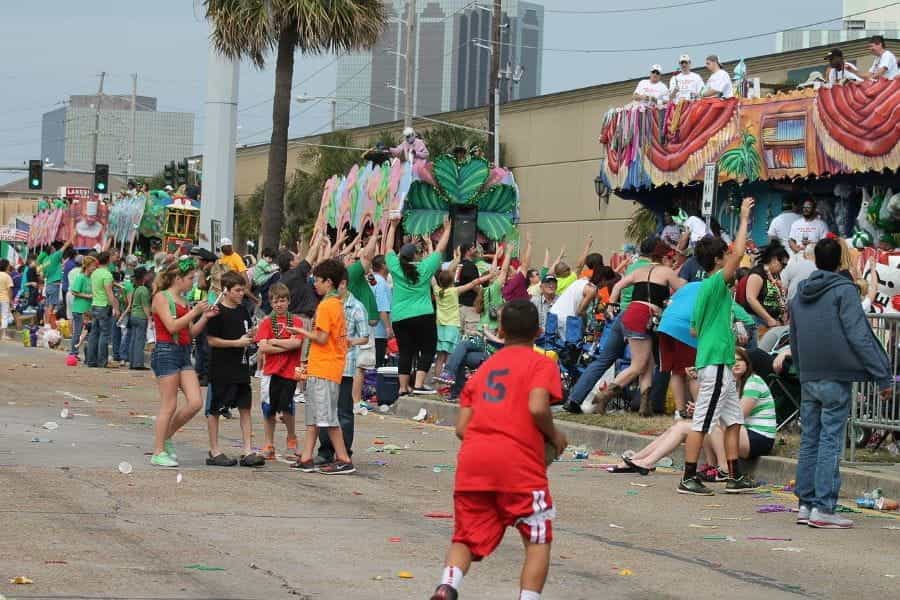 Parade bertema Irlandia di Louisiana, AS.
