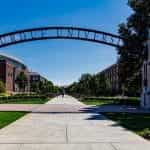 An archway at Purdue University in West Lafayette, Indiana.