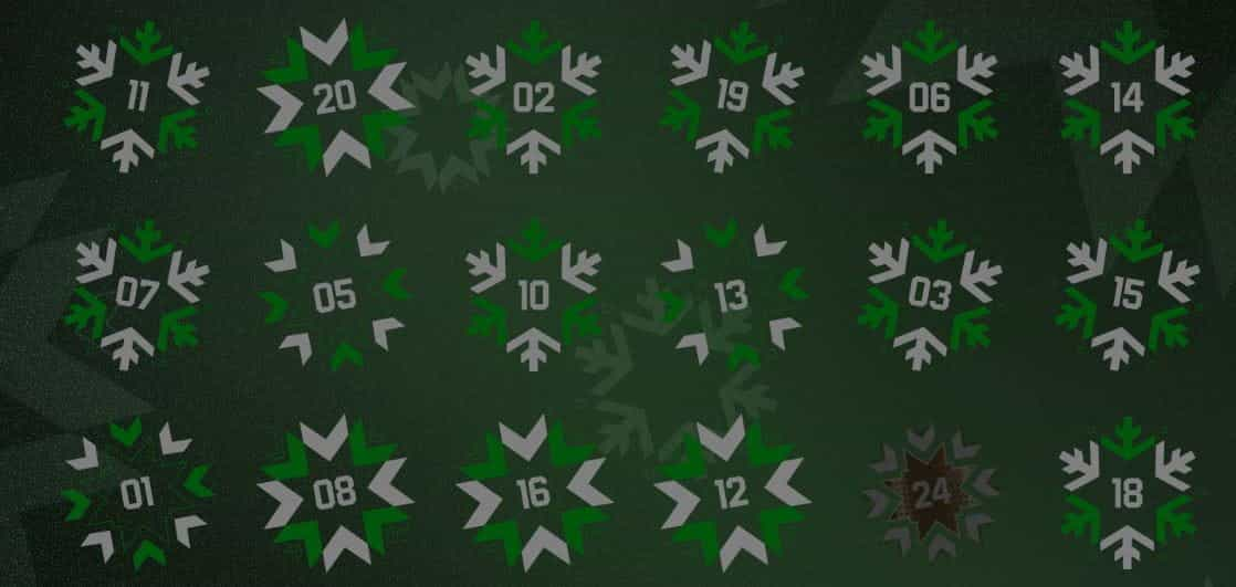 The Unibet Advent Calendar 2020 promotions.