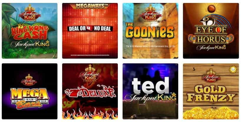 Selection of games at Ladbrokes online casino.