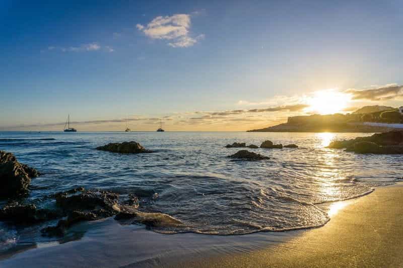 Pantai di Mallorca, Spanyol.