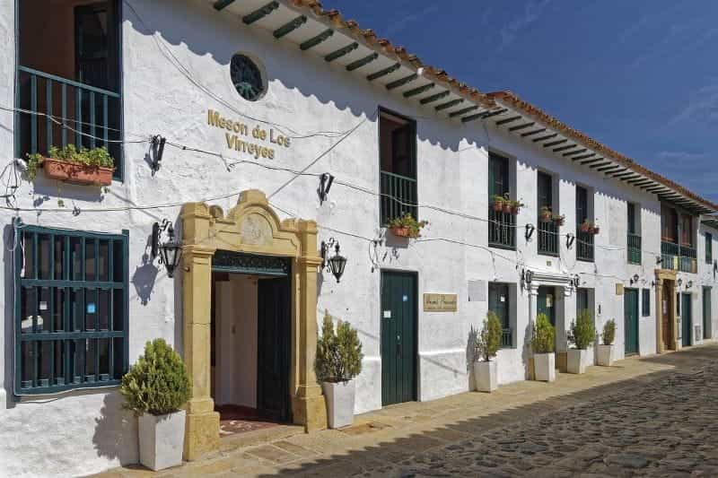 An historic building in Boyacá, Colombia.