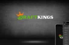 The DraftKings logo and two mobile phones.