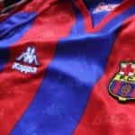 A Barcelona soccer team jersey.