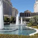 The fountain outside Caesars Palace in Las Vegas, Nevada.