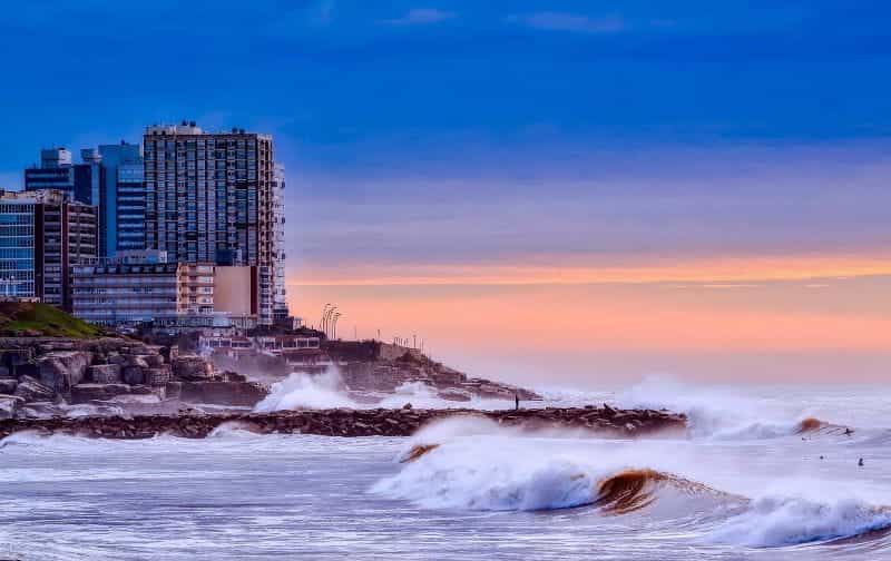The coastline of Argentina.