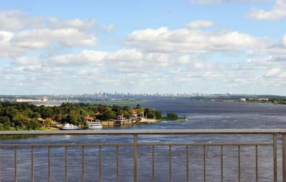 Rio Paraguay in Asunción, Paraguay.