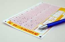 A pen and a lottery ticket.