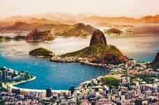 The coastline of Rio de Janeiro, Brazil.