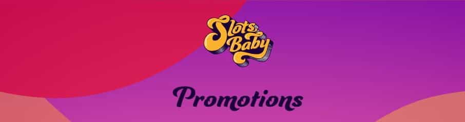 The SlotsBaby logo and the word "promotions".