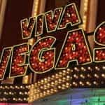 A neon sign reading Viva Vegas.