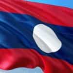 Laos country flag.
