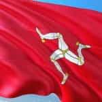 The red Isle of Man flag.