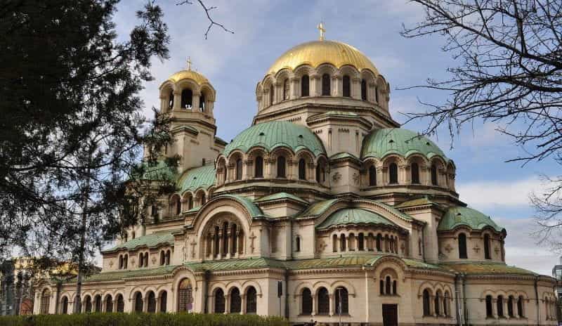 Katedral St. Alexander Nevsky di ibu kota Bulgaria, Sofia.