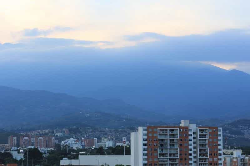 Sunset over Cali, Colombia.