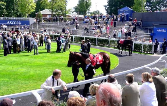 Ascot parade ring on race day. &copy;HerryLawford