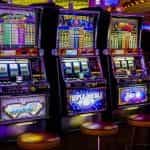 Gaming machines in casino.