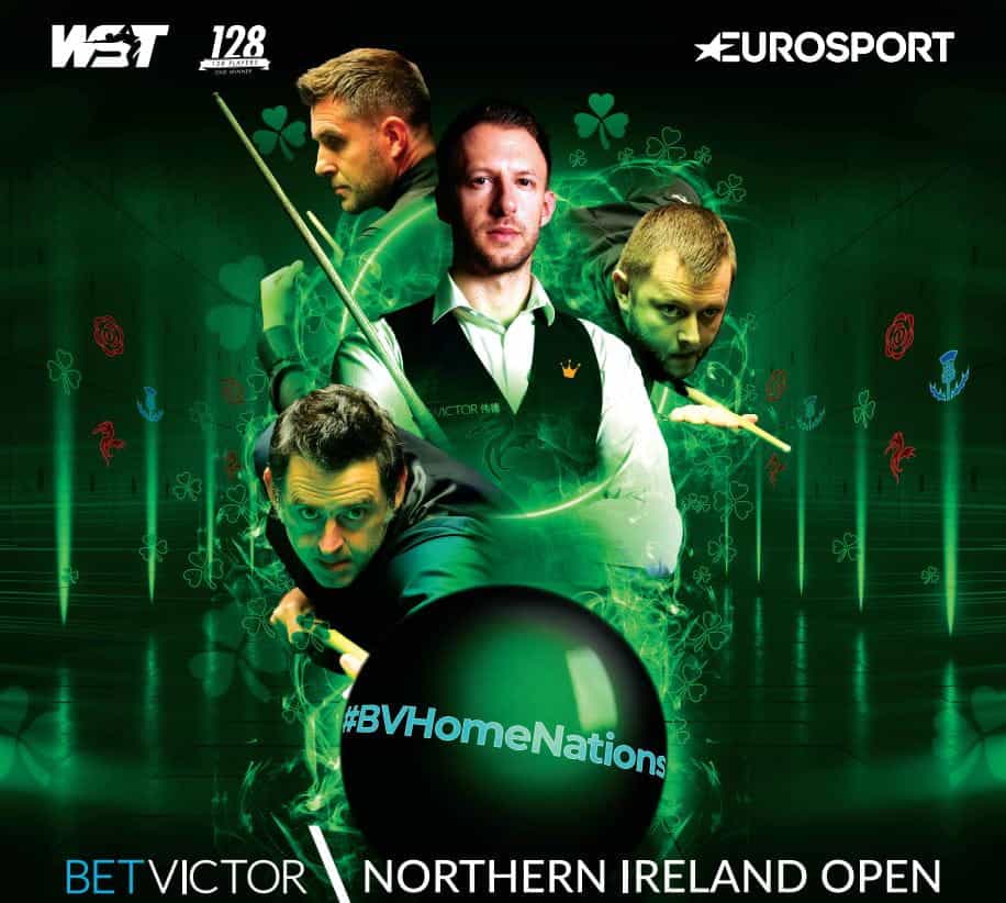 Poster promosi Snooker Terbuka Irlandia Utara.