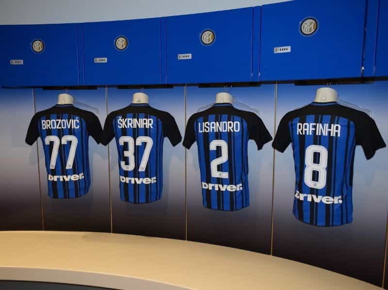 Inter Milan dressing room.