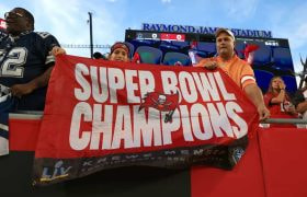 Happy Tampa fans after their teams Super Bowl triumph.