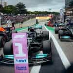 Cars parked 1-2-3 following the Brazilian GP