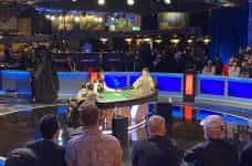 Heads-up action at the WSOP final table.