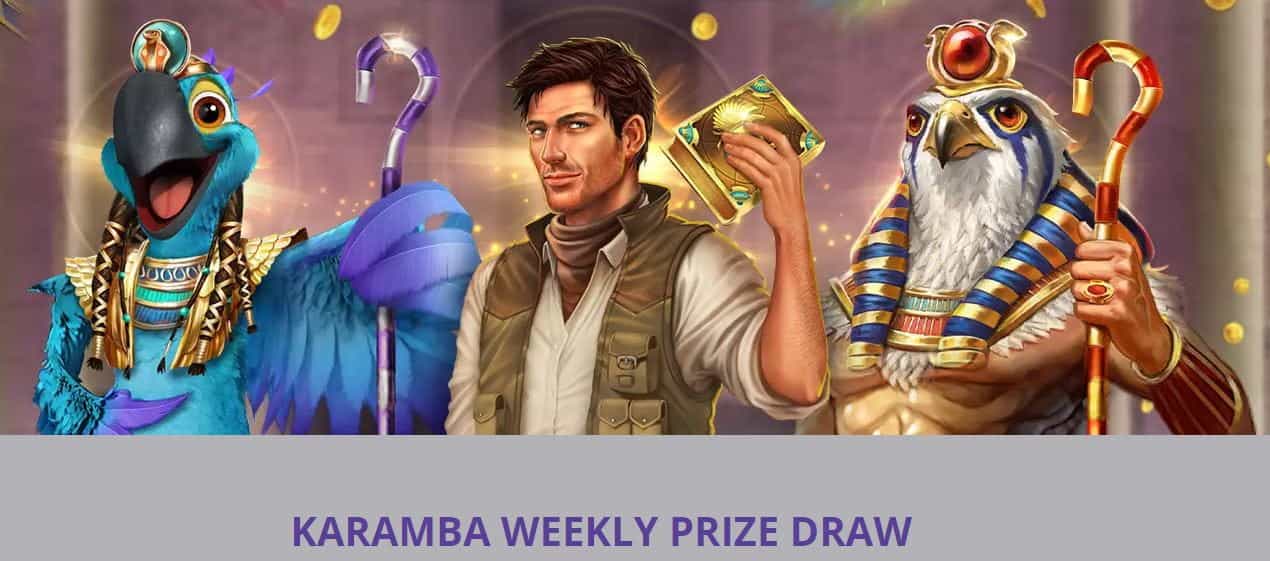 Karamba Weekly Prize Draw animation.