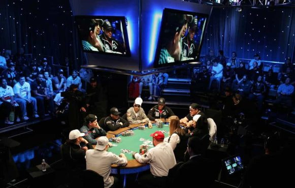 A final table at the World Series of Poker
