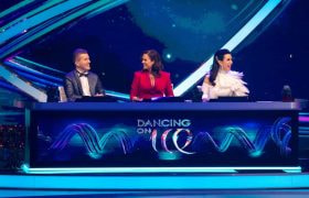 The judging panel in Dancing on Ice.