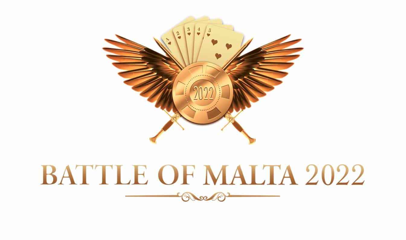 Official logo of the 2020 Battle of Malta poker festival.