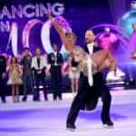 Dancing on Ice contestants on the rink.