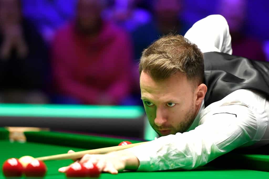 Judd Trump taking a shot.